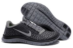Free 3.0 V4 Mens Shoe Dark Grey Reflect Silver Black